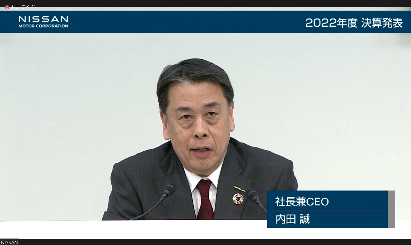 日産、2022年度通期決算は売上高2兆1721億円増の10兆5967億円、営業