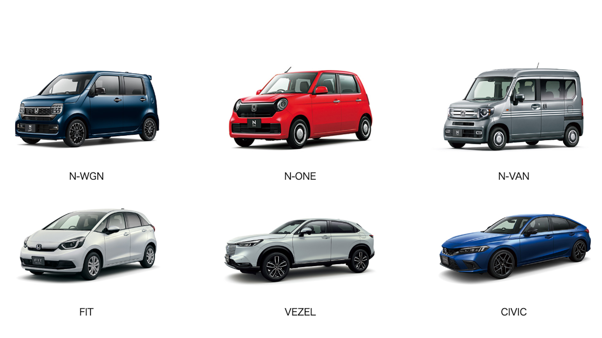 ホンダ、「N-WGN」「N-ONE」「N-VAN」「フィット」「ヴェゼル