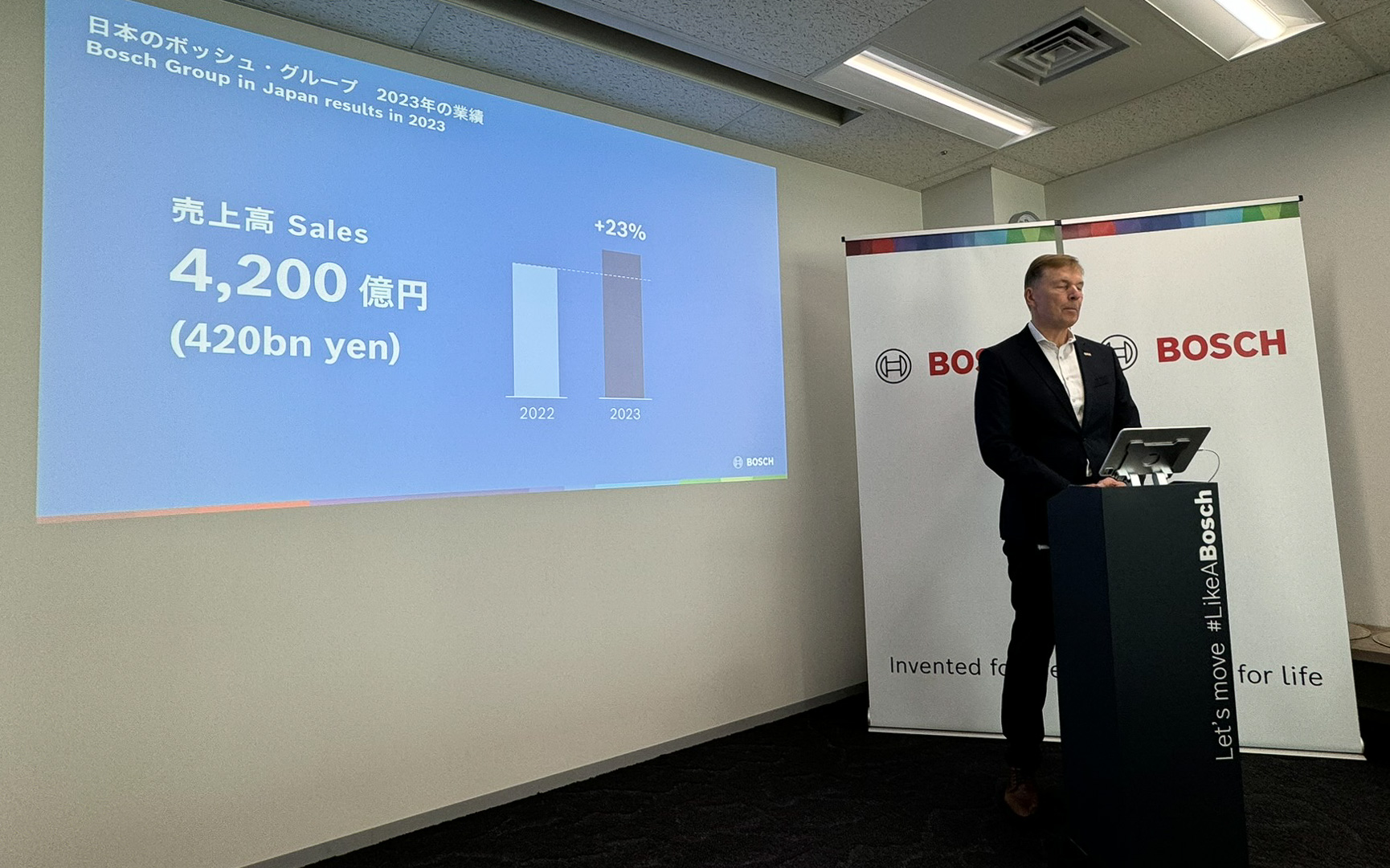 ボッシュ クラウス・メーダー社長、2023年の日本の売上高は4200