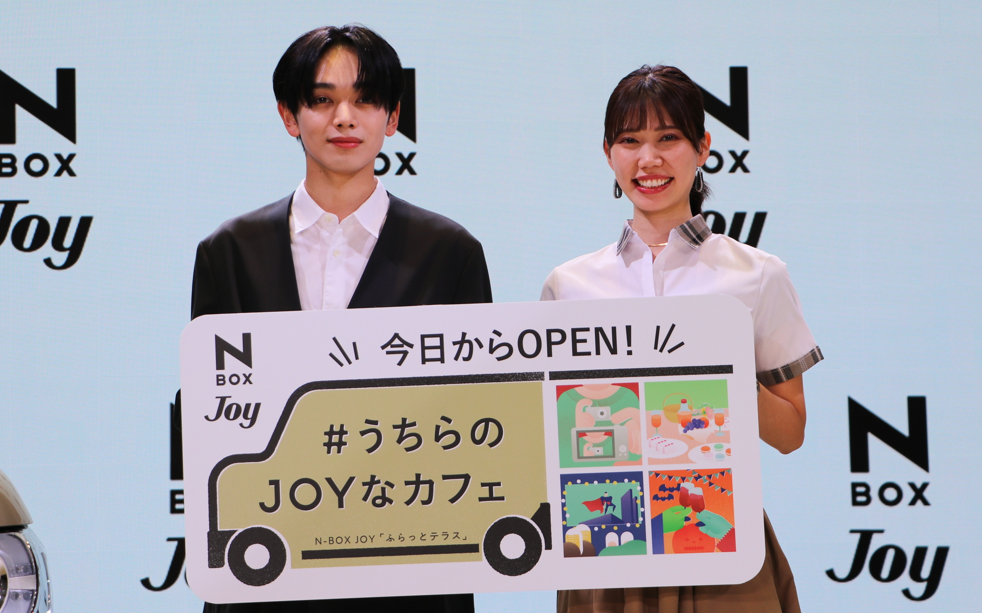 ホンダ、新型「N-BOX JOY」展示イベントに俳優の宮世琉弥さん登場