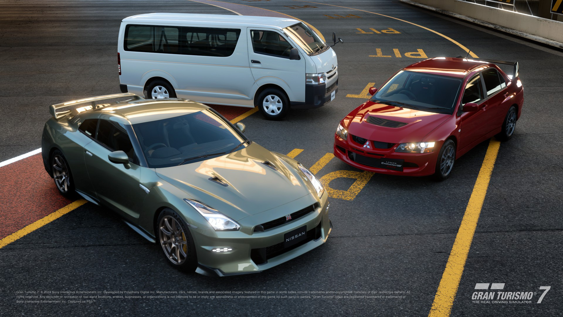 グランツーリスモ7に「ハイエース」登場 「ランエボVIII」「GT-R」も