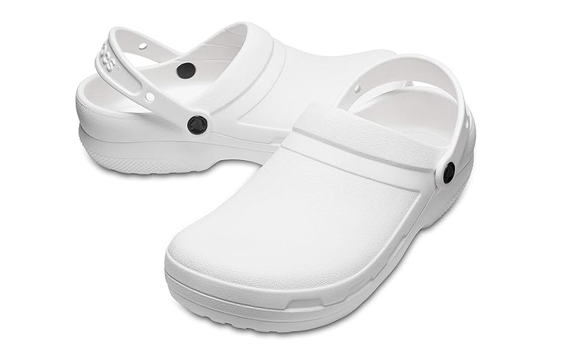 ホワイト SMILE クロッグサンダル*4 ホワイト SMILE クロッグサンダル