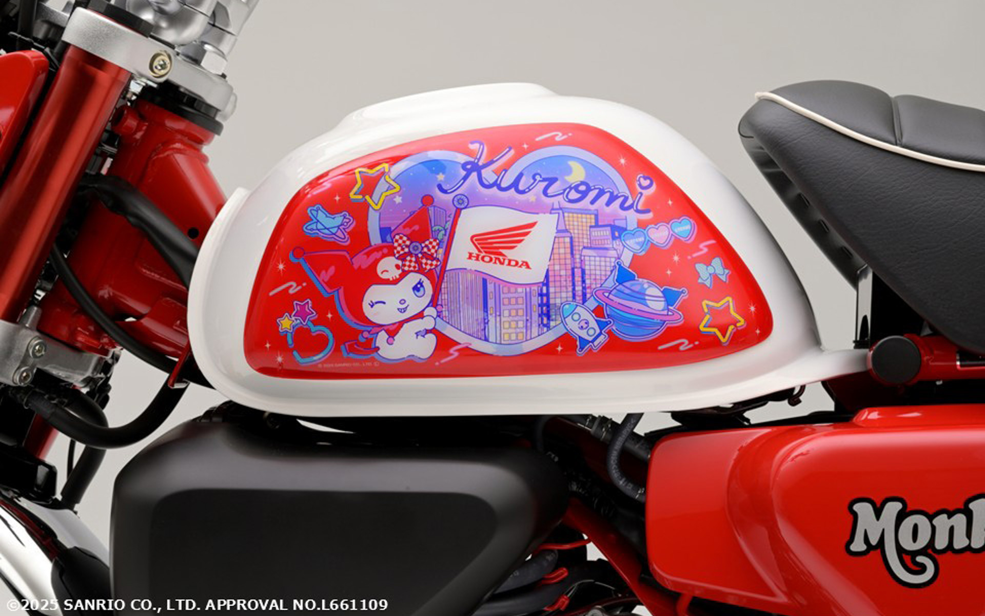 ホンダ バイクタンク モンキー125 美品 ホンダ×クロミ、モンキー125用タンクサイドパネルを受注期間限定発売