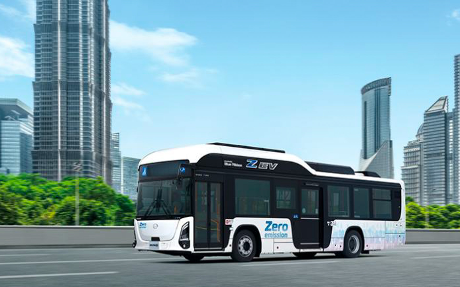 画像］九州産交バス、日野の大型路線EVバス「ブルーリボン Z EV」熊本