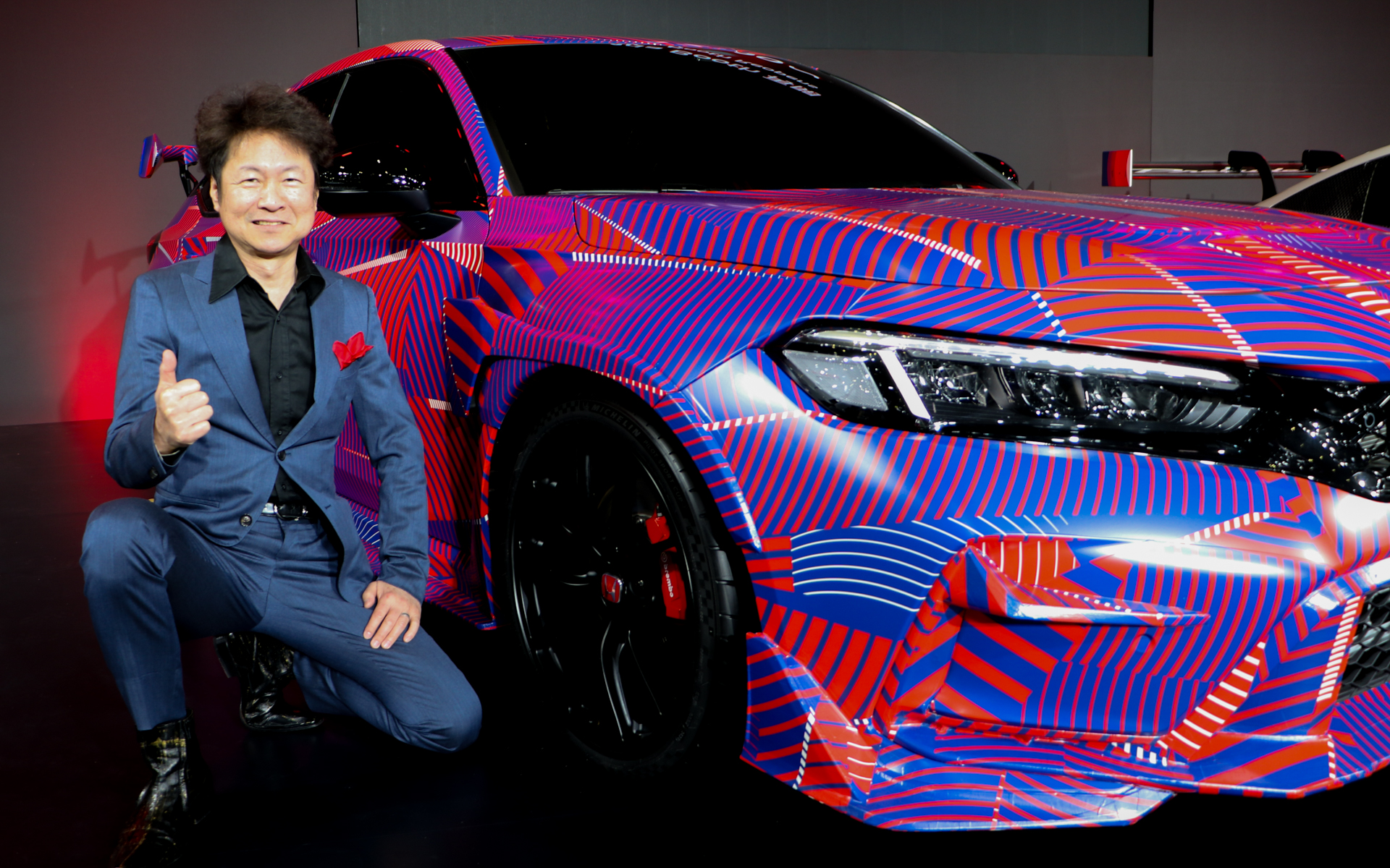 ホンダ、「シビックTYPE R HRCコンセプト」世界初公開 現行モデル開発
