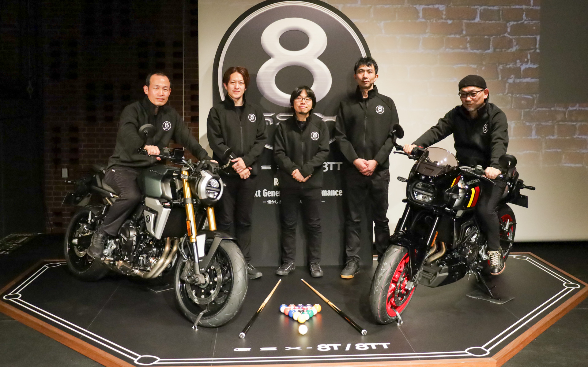 スズキ、新型「GSX-8T」「GSX-8TT」新商品説明会 デザイン思考の