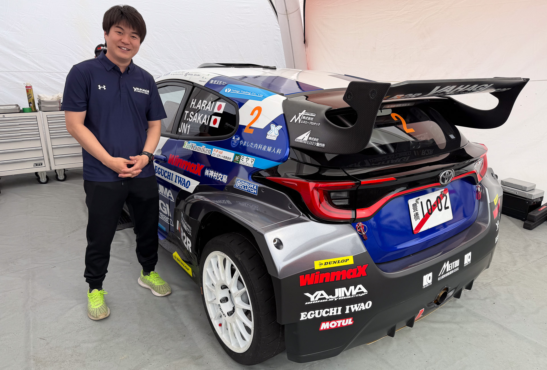 Arai Hiroki Takes the Lead in Rally Mikawa Bay with New GR Yaris Rally2 Car!