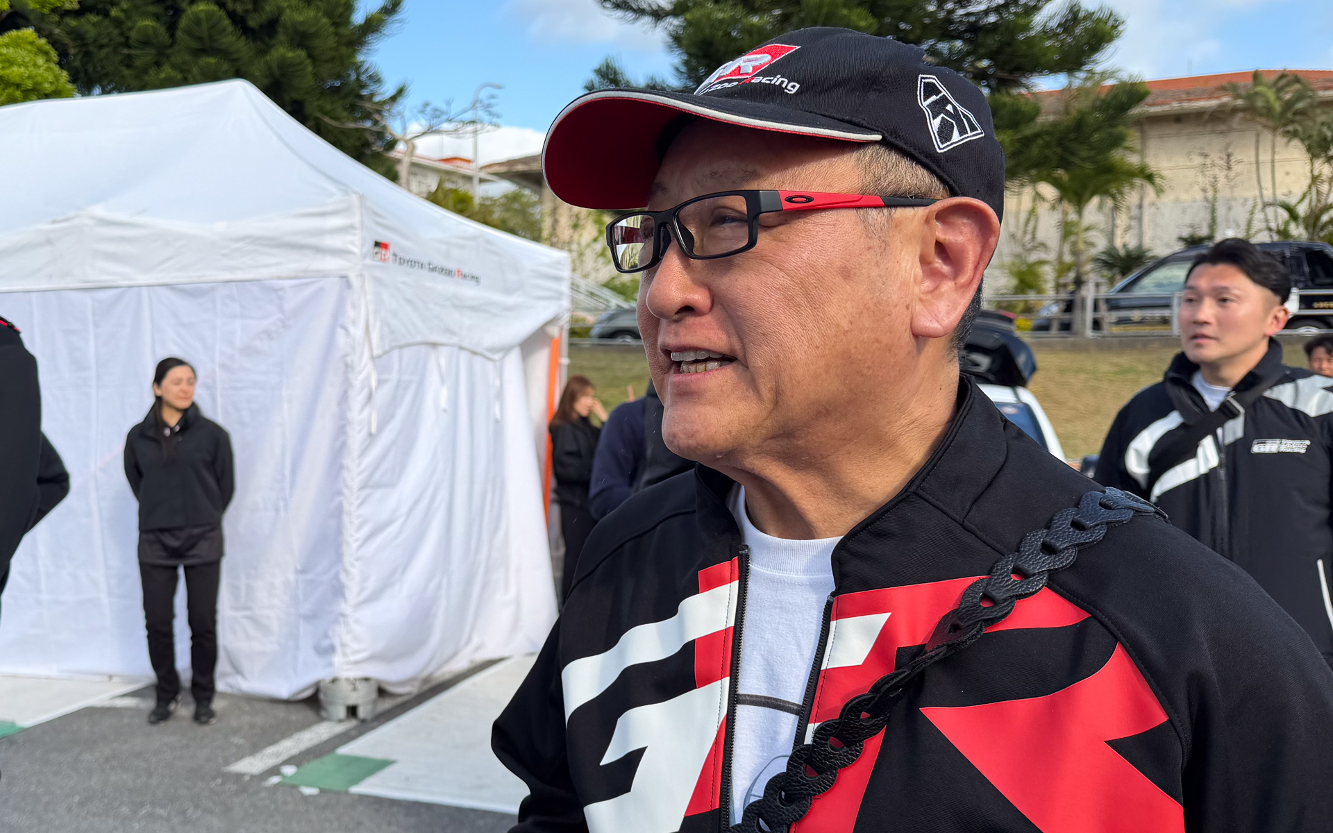 Akio Toyoda Mentions Takamoto Katsuta's WRC Lead at Rally Challenge Okinawa Opening Ceremony