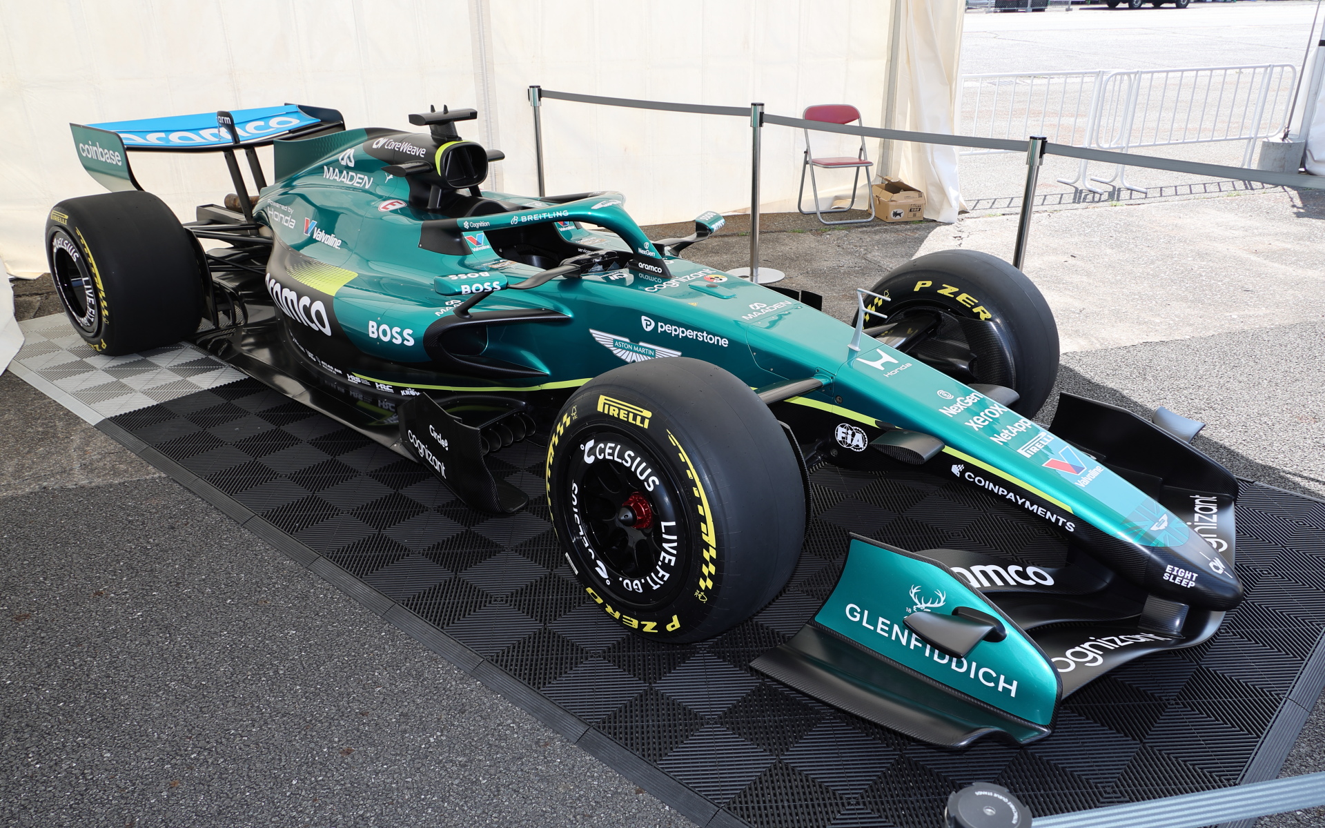 アストンマーティン・ホンダF1の展示も行なわれた「JAFモーター
