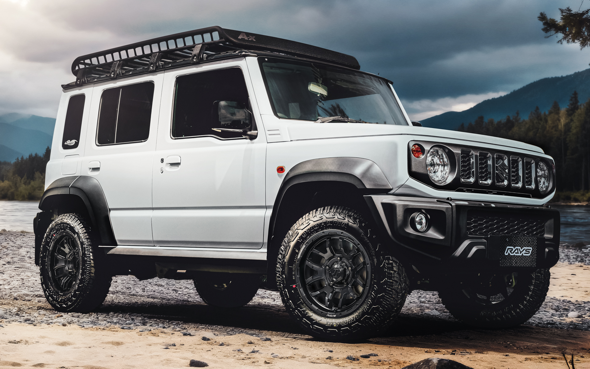 レイズの4×4向けブランドTEAM DAYTONAの王道「F6boost」に黒を追求した