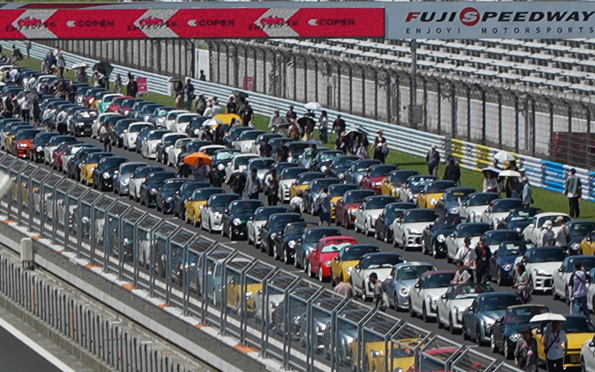 Daihatsu Copen Owners Unite at "Keep it OPEN Event #01 OPEN DRIVE DAY" at Fuji Speedway