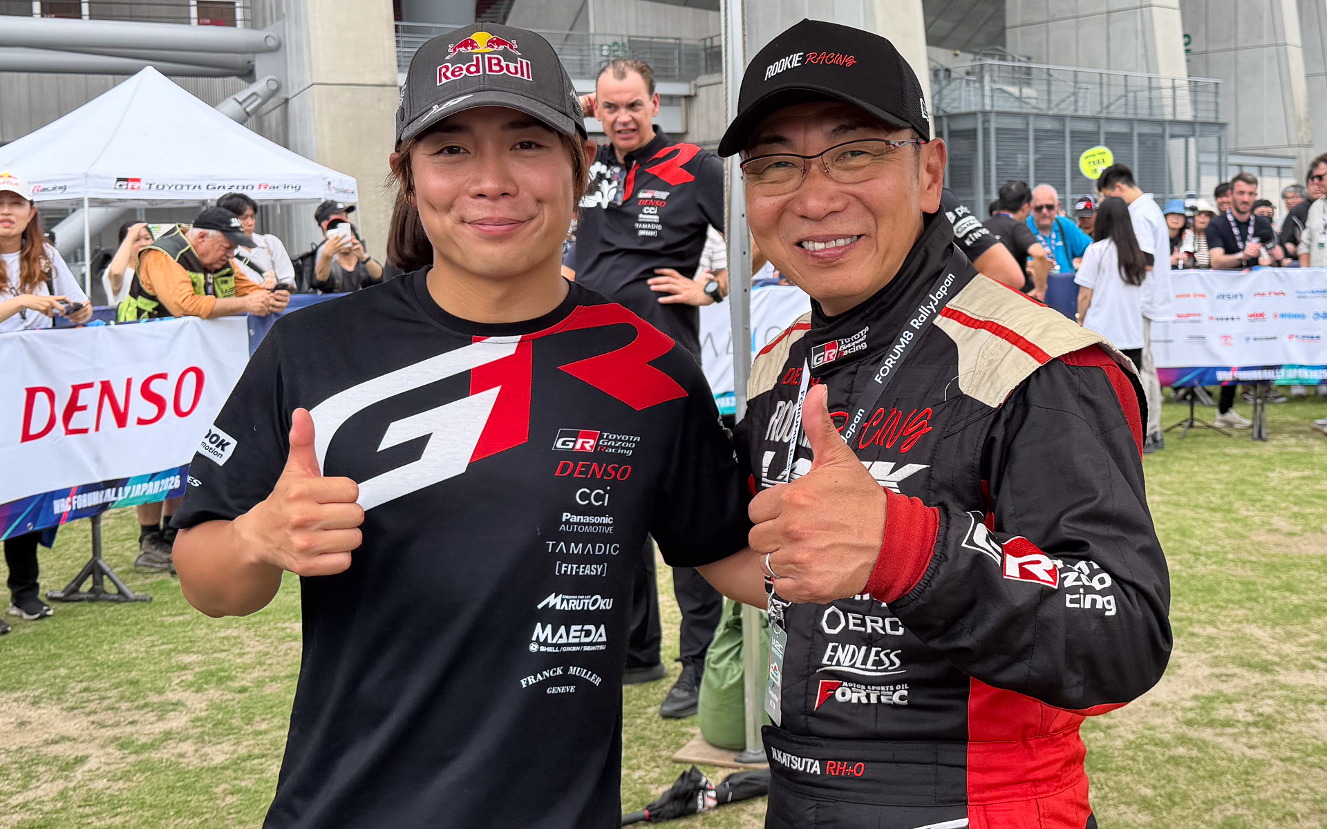 ラリージャパン2026、名古屋城前でのデモラン始まる 勝田貴元選手は
