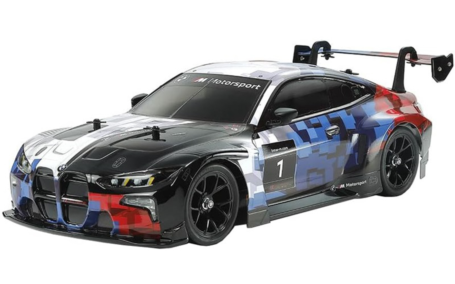 タミヤ、1/10サイズで再現した「BMW M4 GT3 EVO（TT-02シャーシ